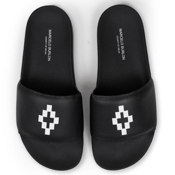 Giulia Pool Sliders - Black