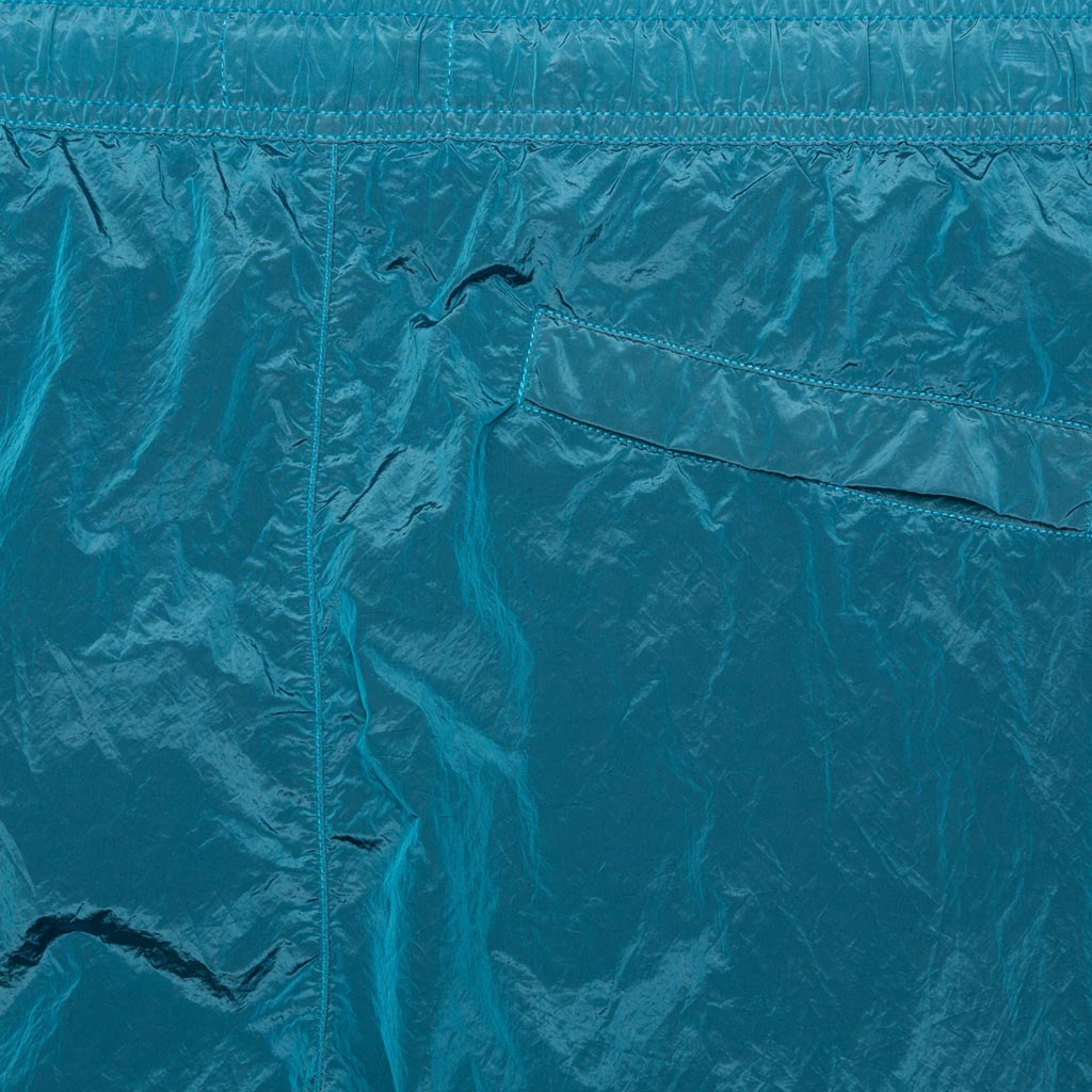 Nylon Metal Swim Trunks - Turquoise