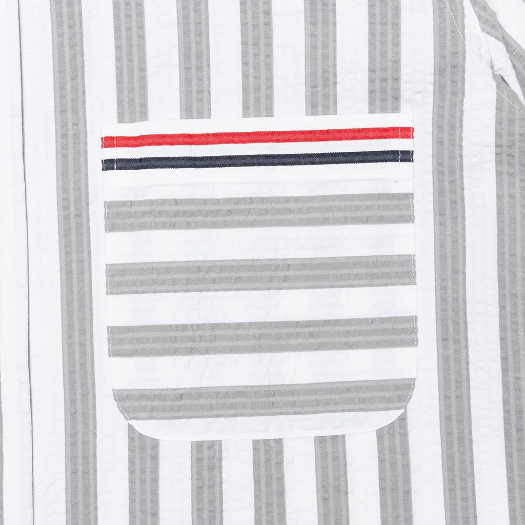 Button Down S/S Shirt - Medium Grey