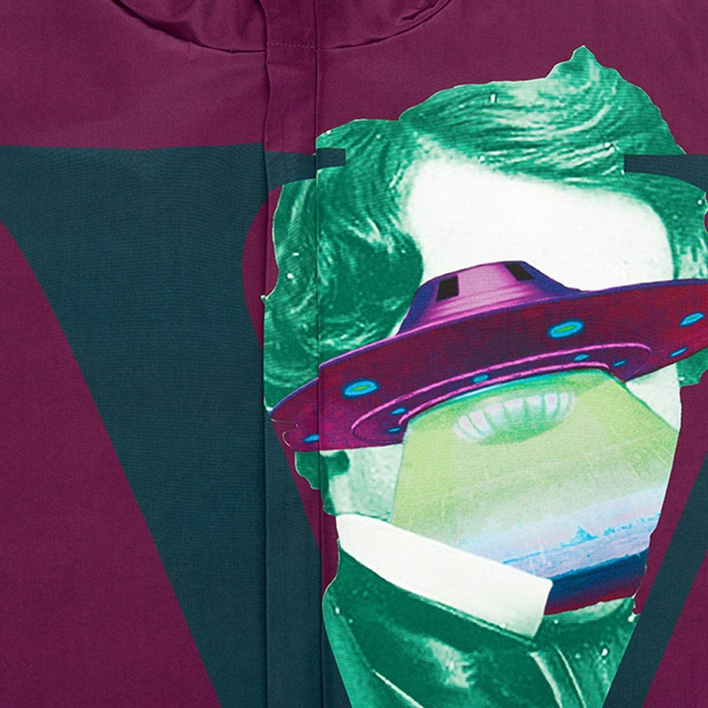Undercover x Valentino Hooded Coat - Bordeaux
