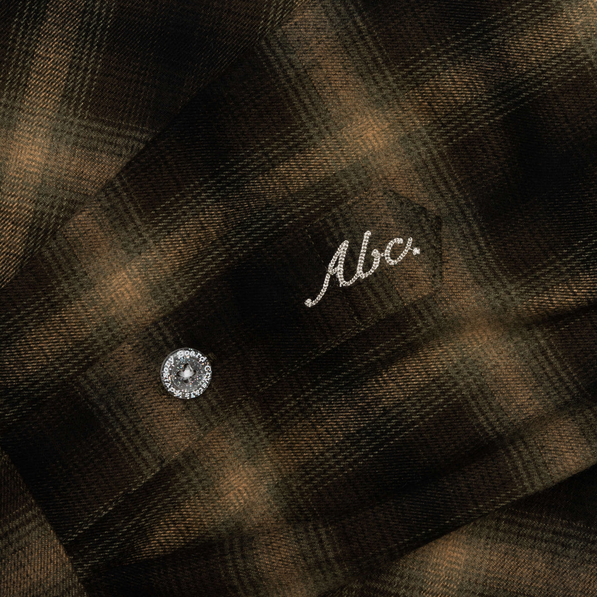 Abc. Flannel Plaid Puffer Quilted Jacket - Green