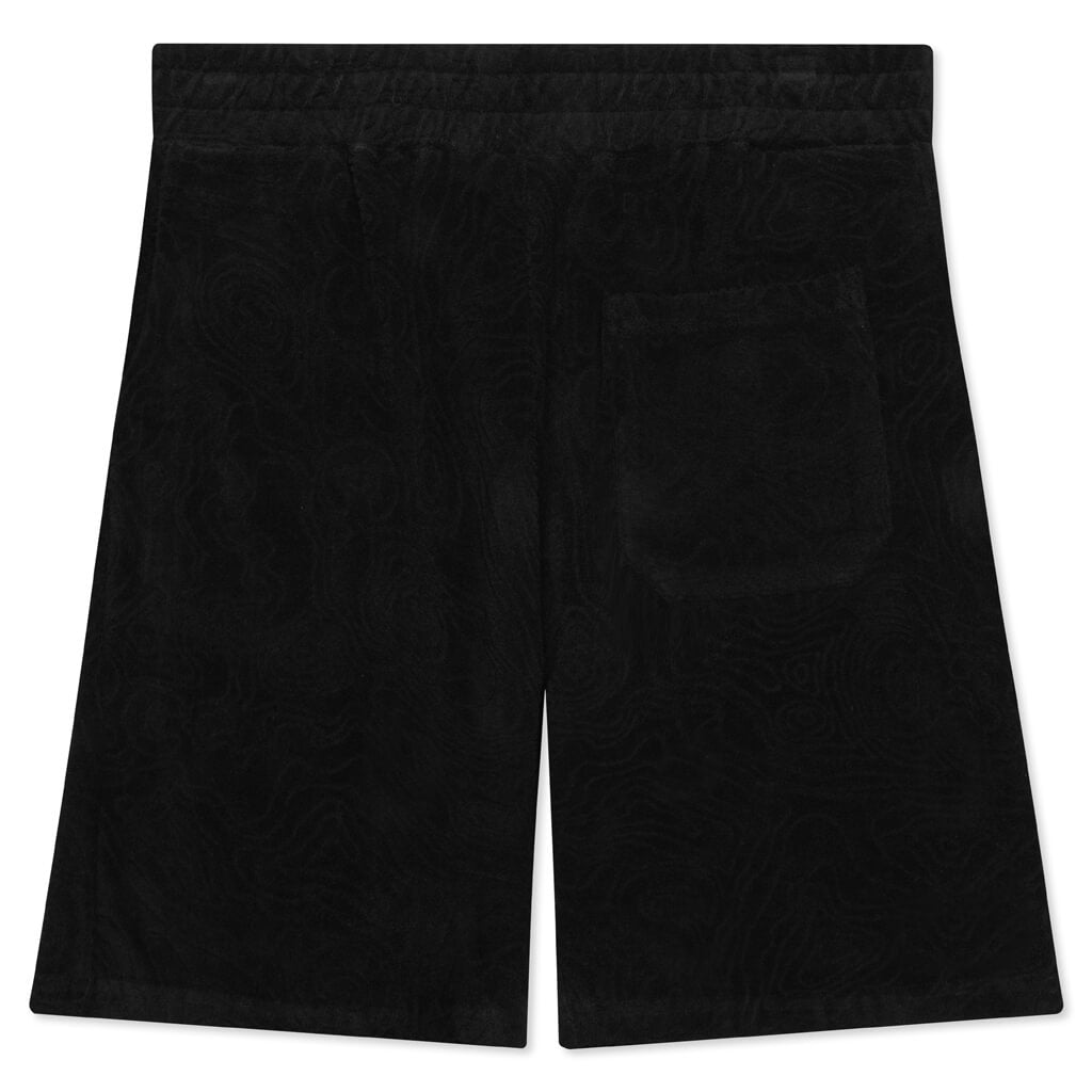 Topos Shaved Terry Shorts - Black