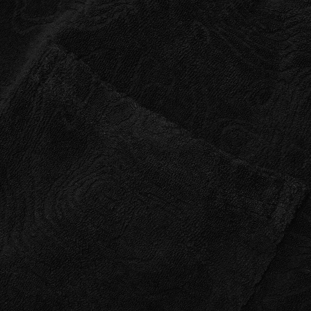 Topos Shaved Terry Shorts - Black