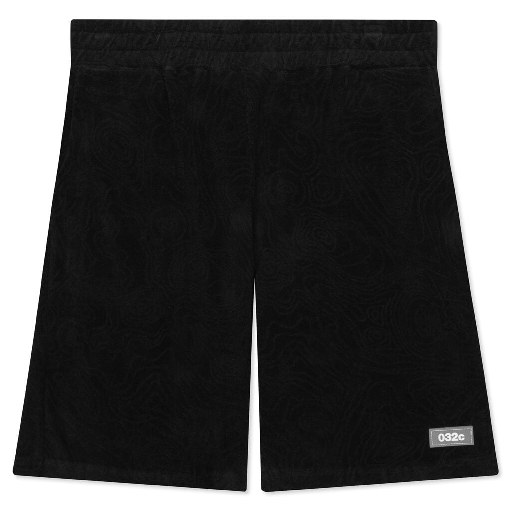 Topos Shaved Terry Shorts - Black