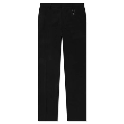 Elastic Waist Tailoring Pants - Black