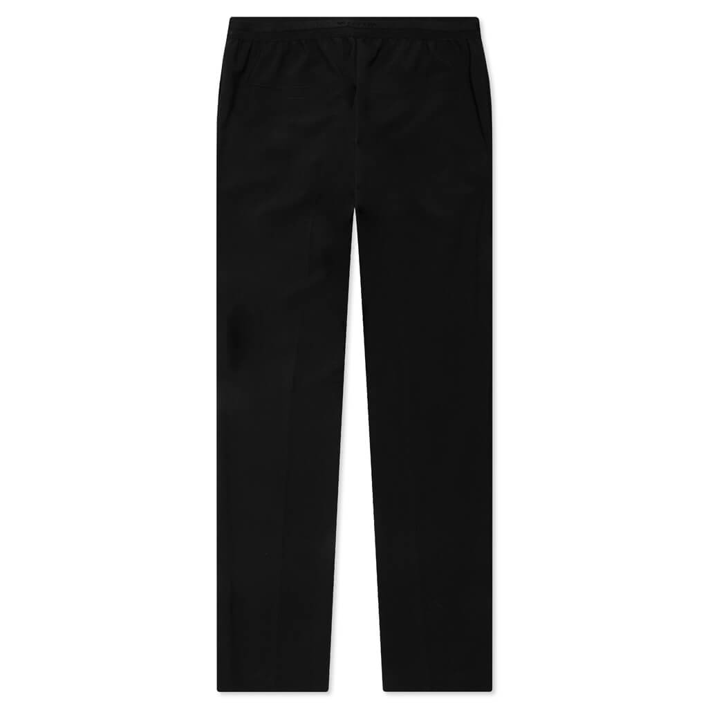 Elastic Waist Tailoring Pants - Black