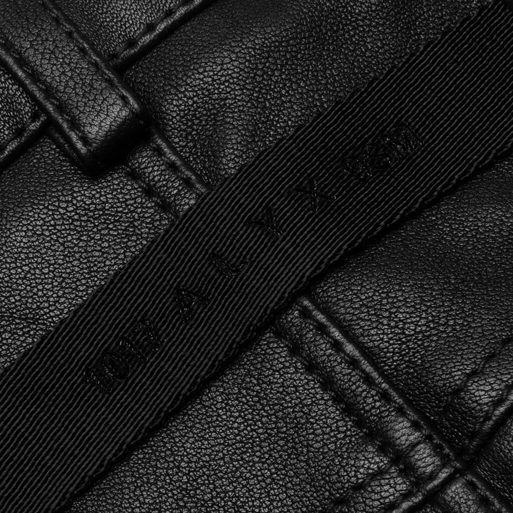 Leather 6 Pocket Pant - Black