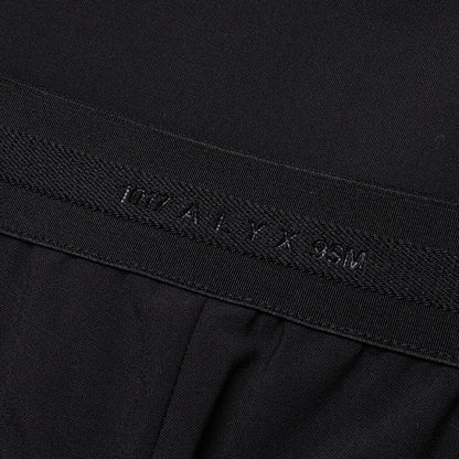 Metal Buckle Suit Pant - Black