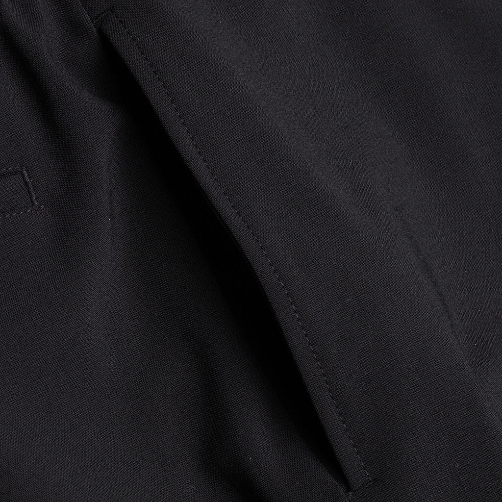 Metal Buckle Suit Pant - Black