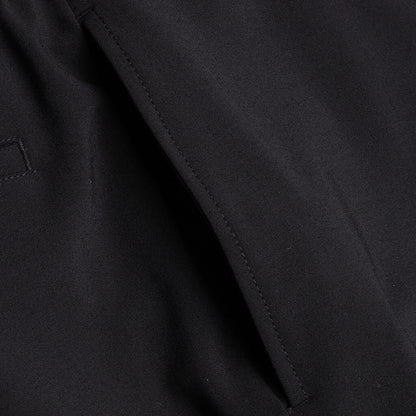 Metal Buckle Suit Pant - Black