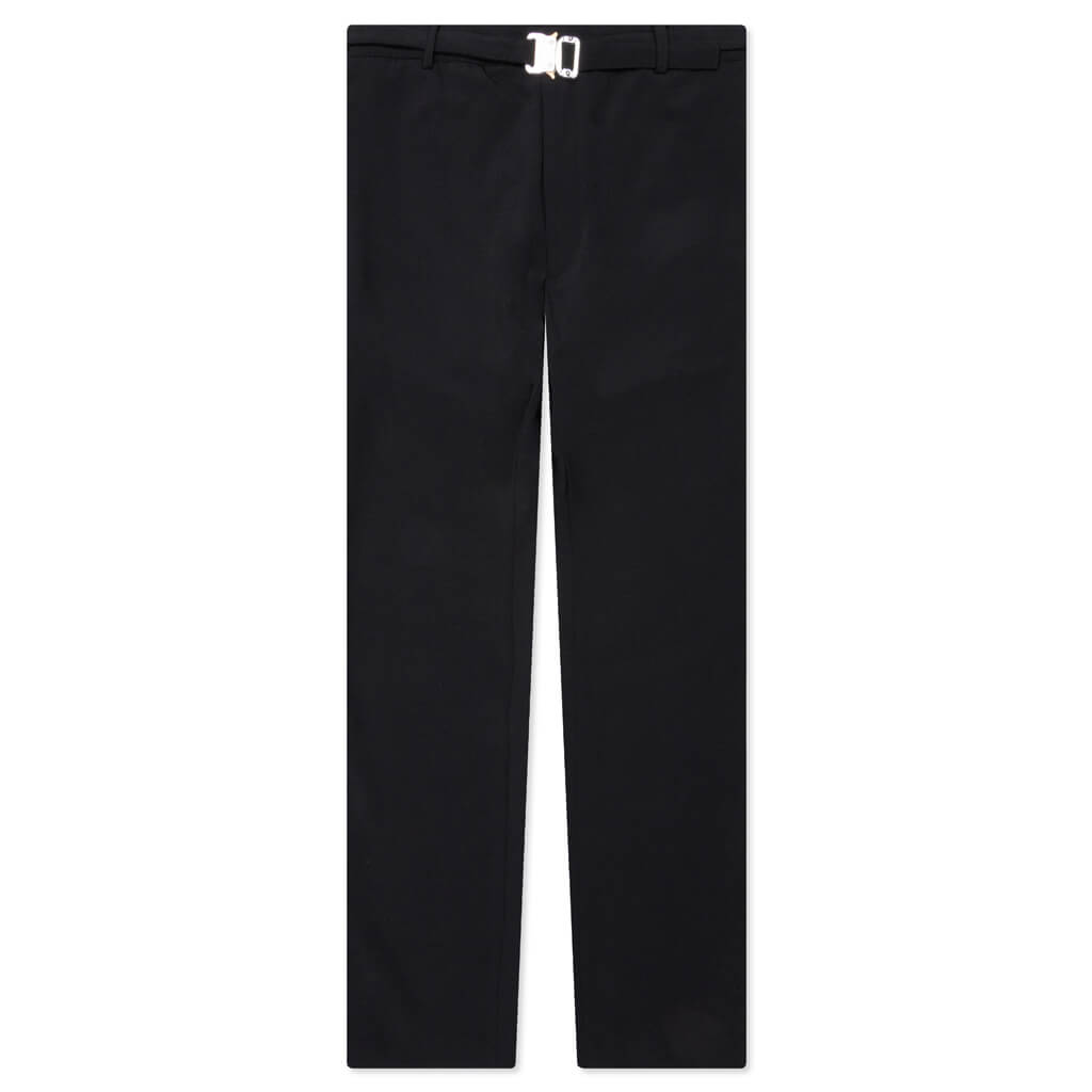 Metal Buckle Suit Pant - Black