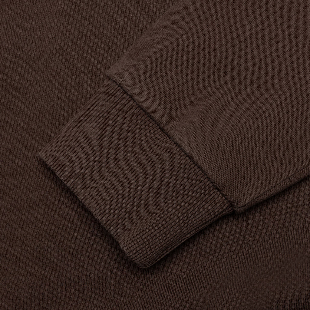 Mirrored Logo Crewneck - Deep Brown