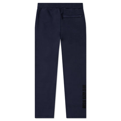 Mirrored Logo Pants - Navy