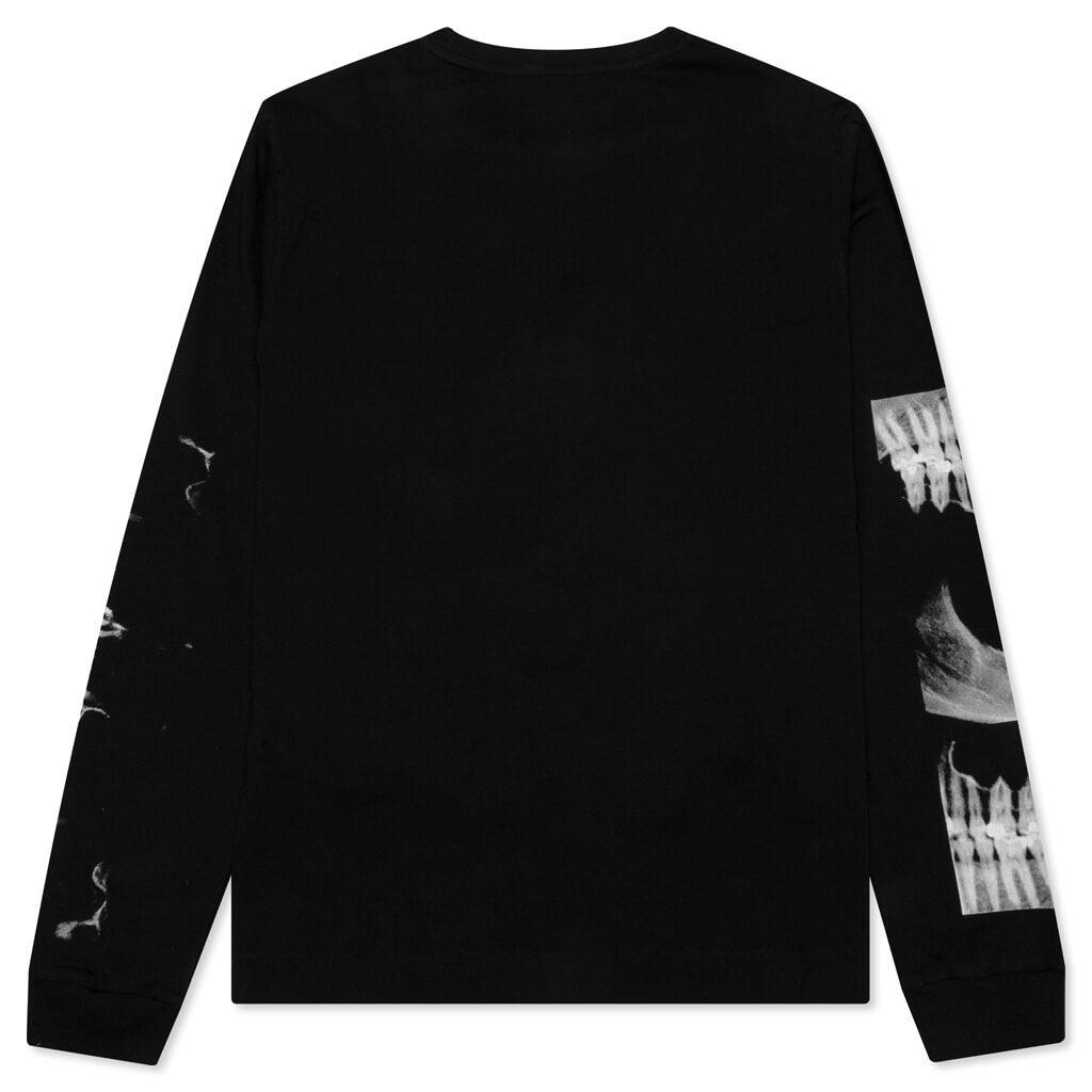Triple Print L/S T-Shirt - Black