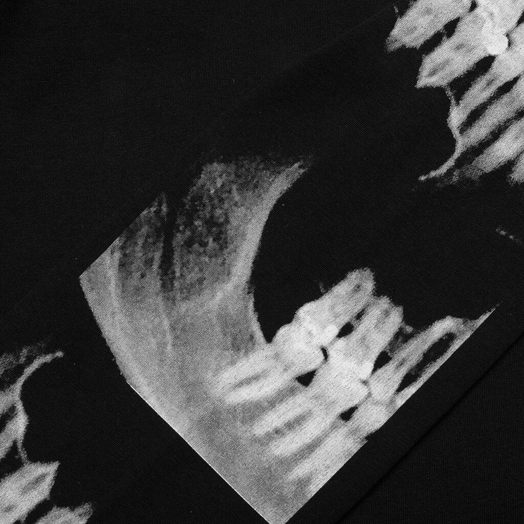 Triple Print L/S T-Shirt - Black