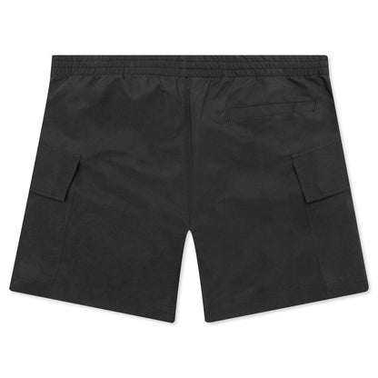 Cargo Pocket Swim Trunks - Black