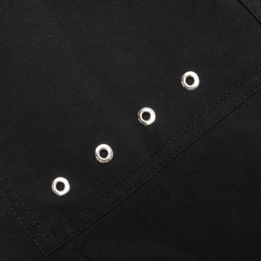 Cargo Pocket Swim Trunks - Black