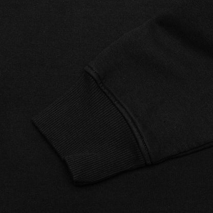 Cow Print Hoodie - Black