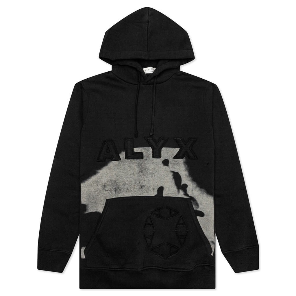Cow Print Hoodie - Black