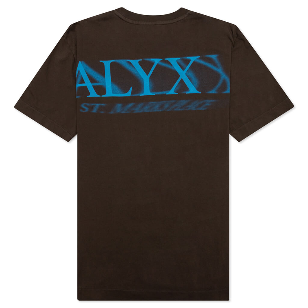 Back Print Graphic S/S T-Shirt - Dark Brown