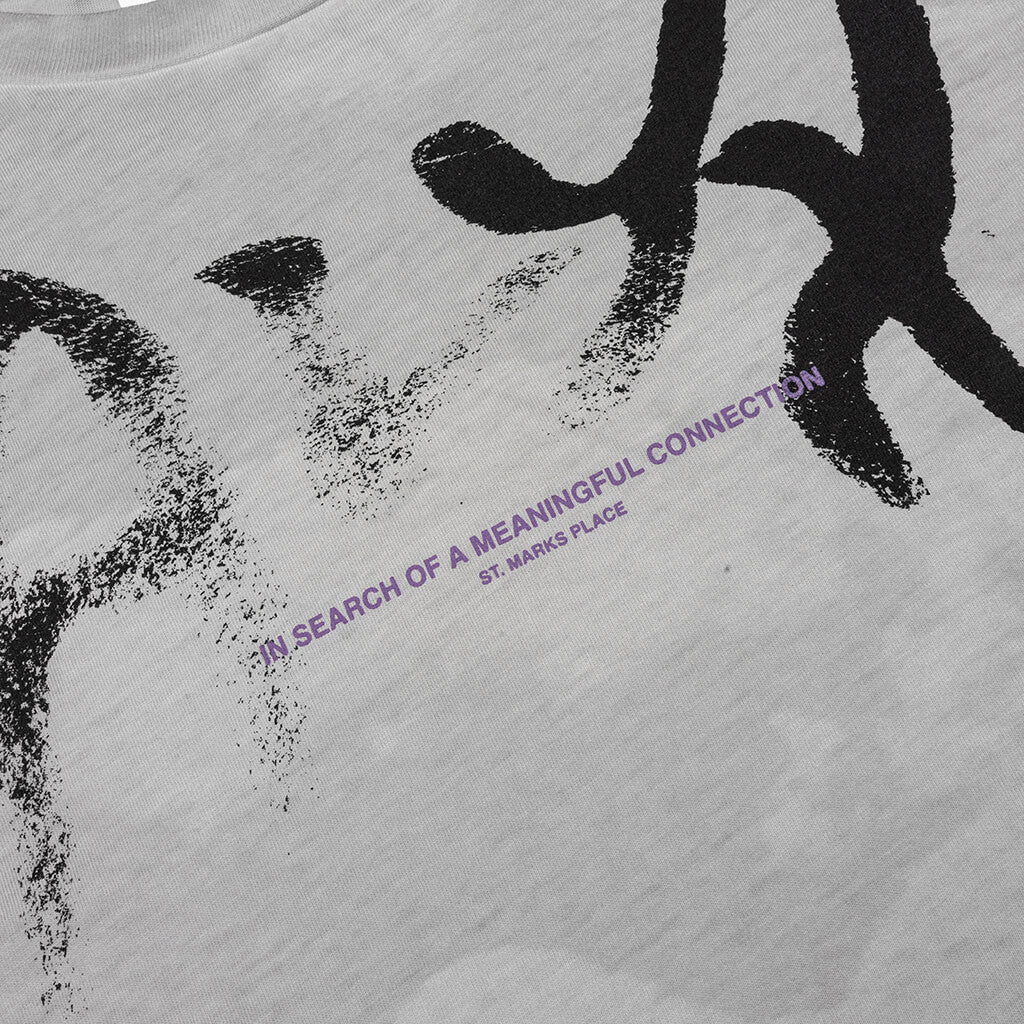 Meaning Connection Treated L/S Tee - Light Grey