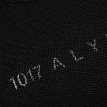 Treated Logo Crewneck Sweater - Black