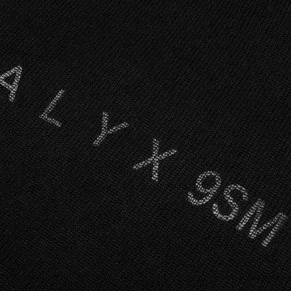 Treated Logo Crewneck Sweater - Black