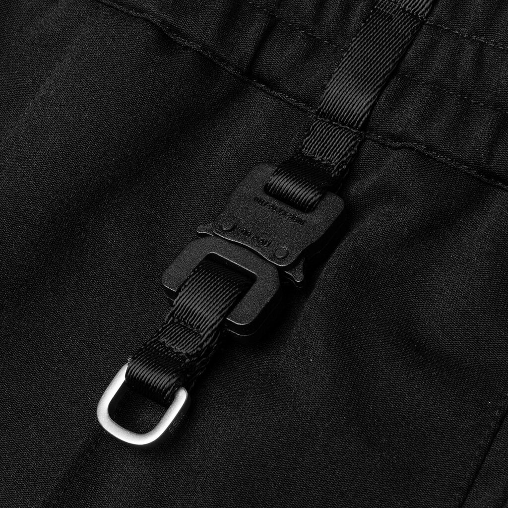 Buckle Detail Track Pant  - Black