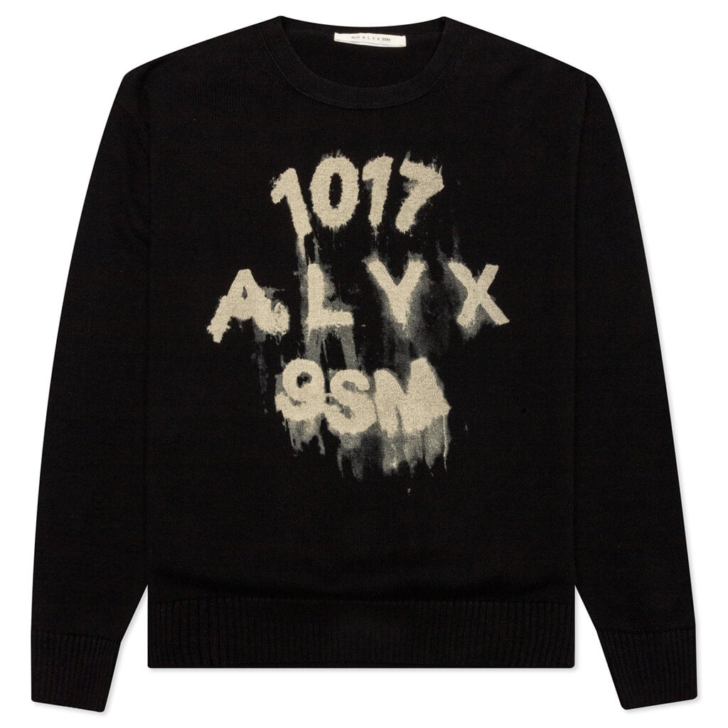 Treated Logo Crewneck - Black