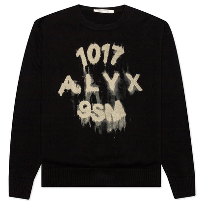 Treated Logo Crewneck - Black