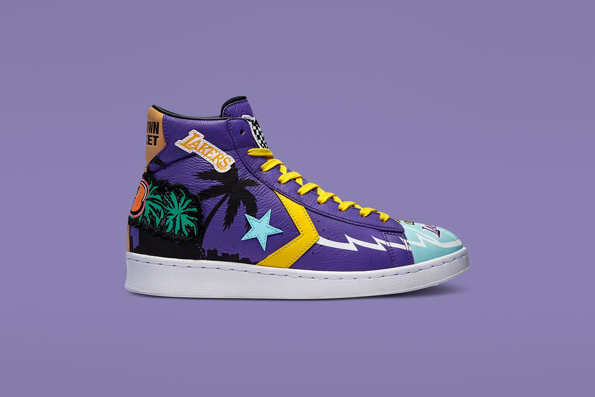 Converse x Chinatown Market Leather Hi - Prism Violet/Poolside