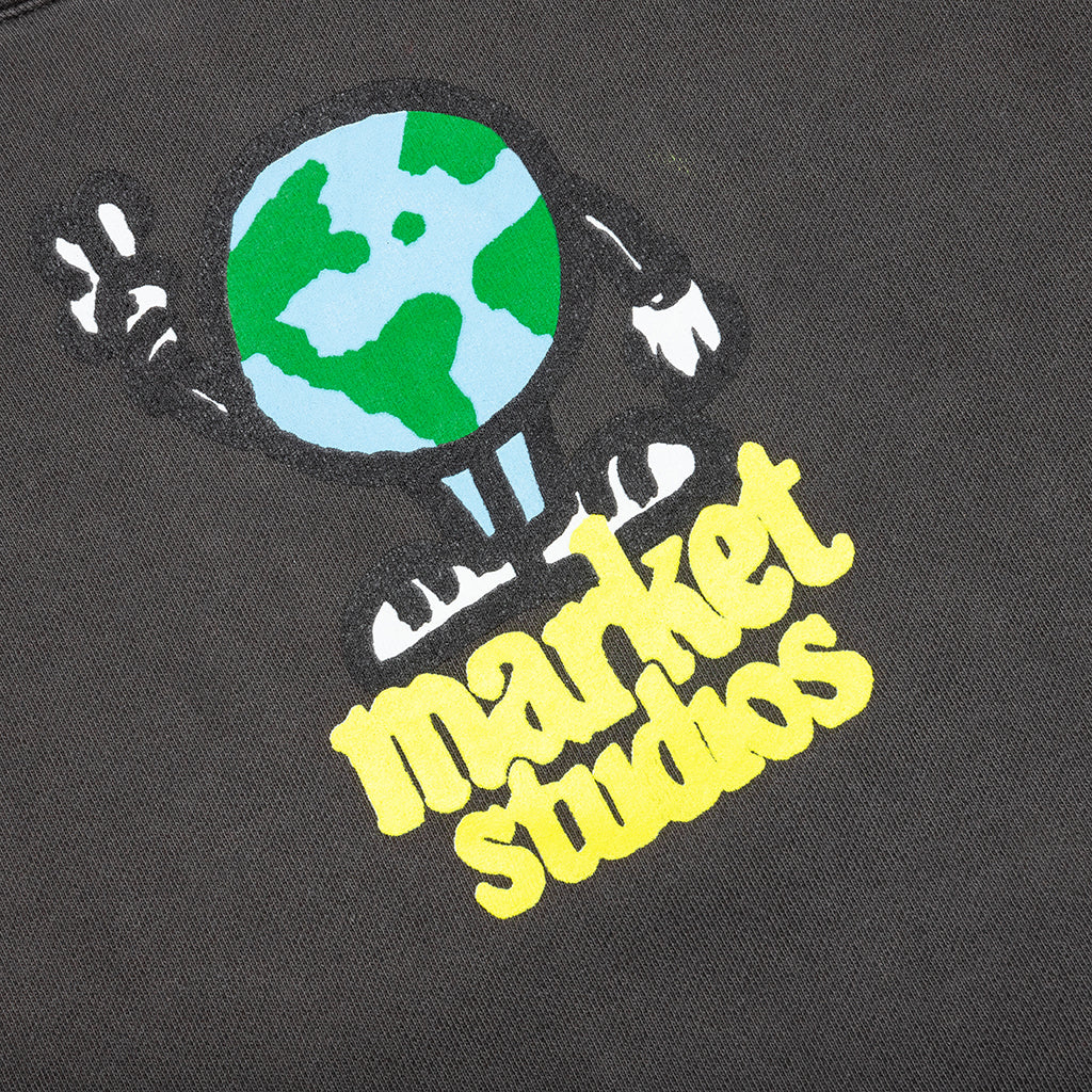 World Peace Hoodie - Washed Black