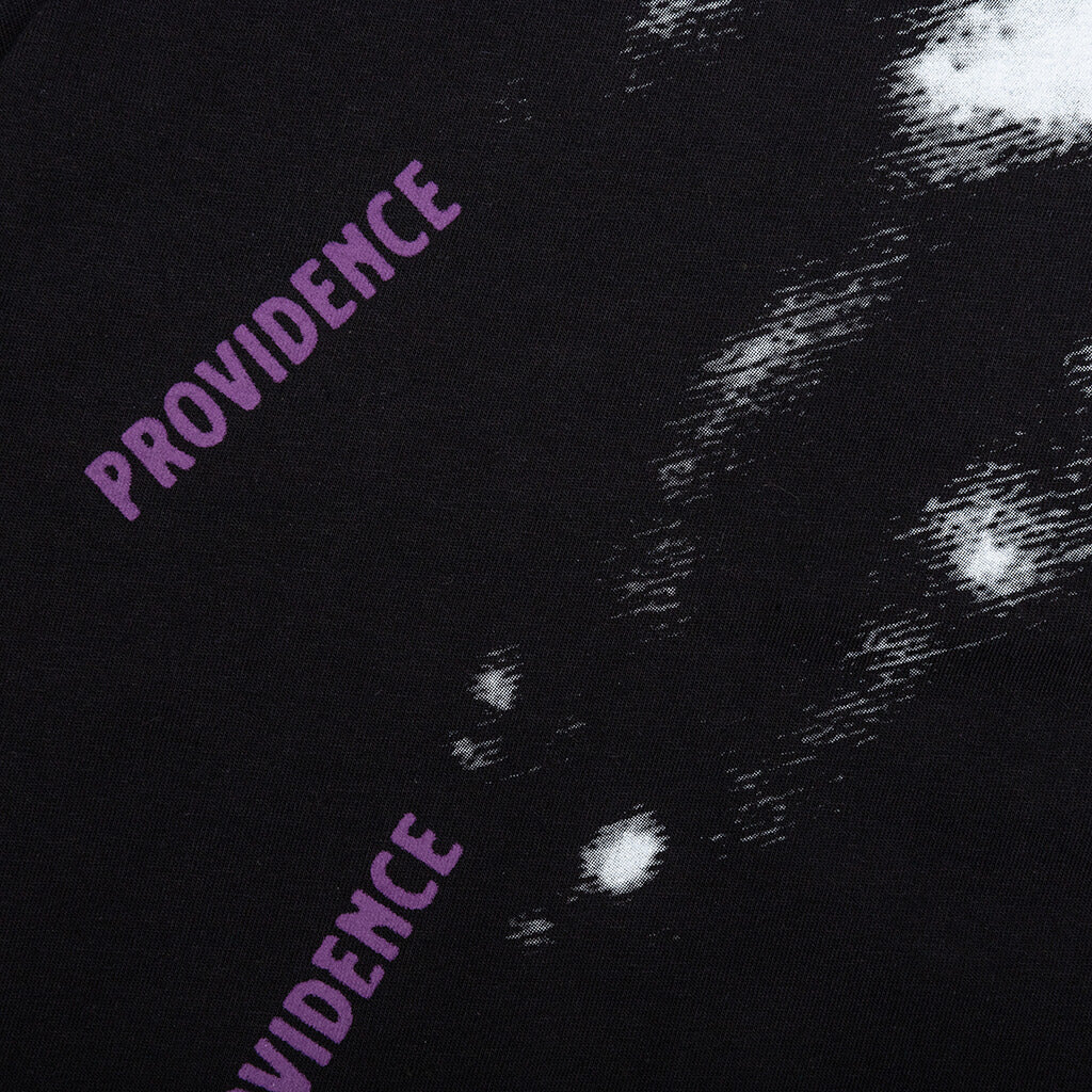 Oversized T-Shirt with Nails Print - Black