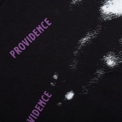 Oversized T-Shirt with Nails Print - Black