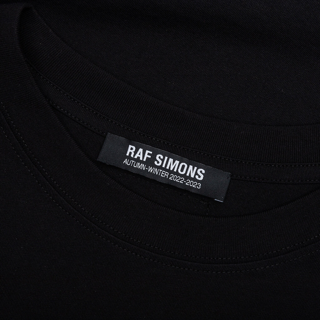 Oversized T-Shirt with Nails Print - Black
