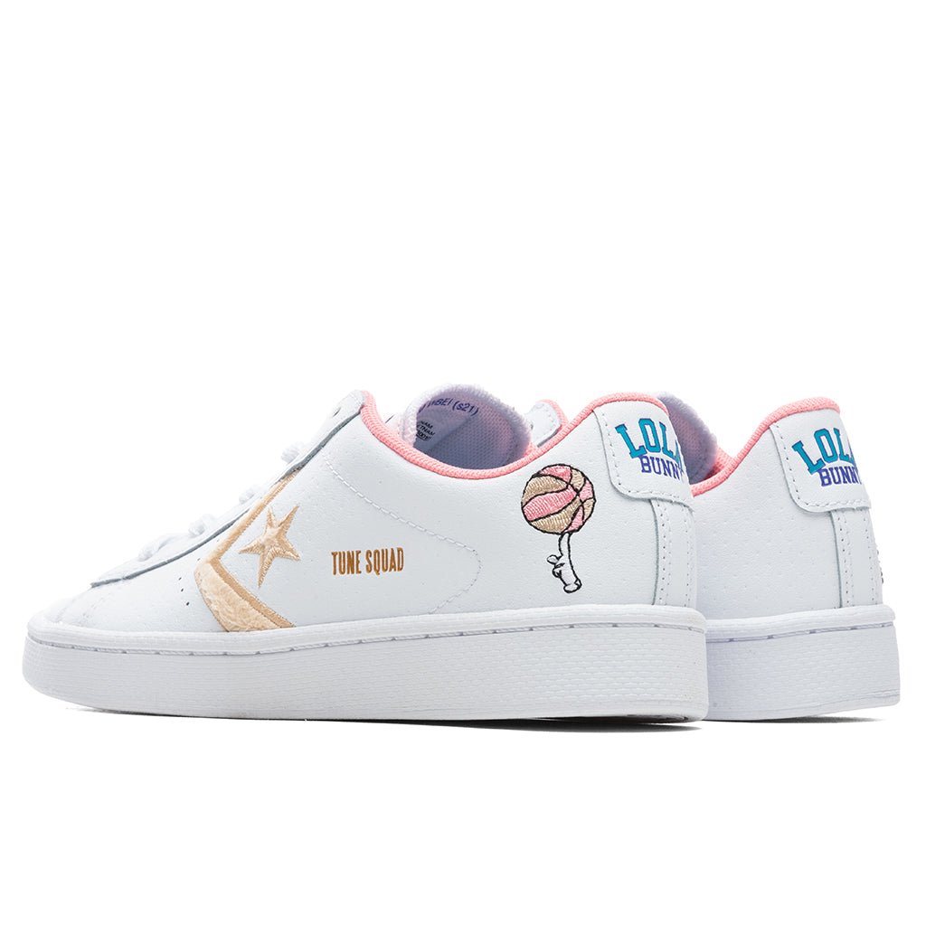 Kid's Pro Leather Ox "Space Jam" - White/White Onyx