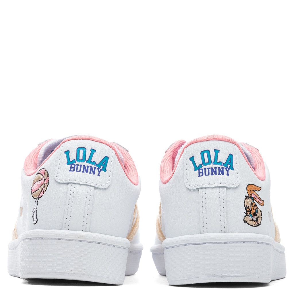 Kid's Pro Leather Ox "Space Jam" - White/White Onyx