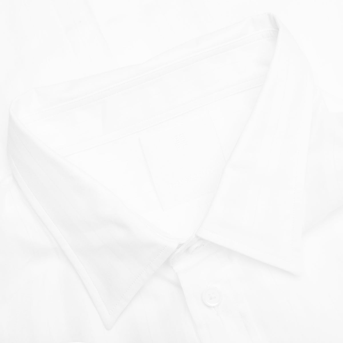 Cotton Voile Shirt With Stripes - White