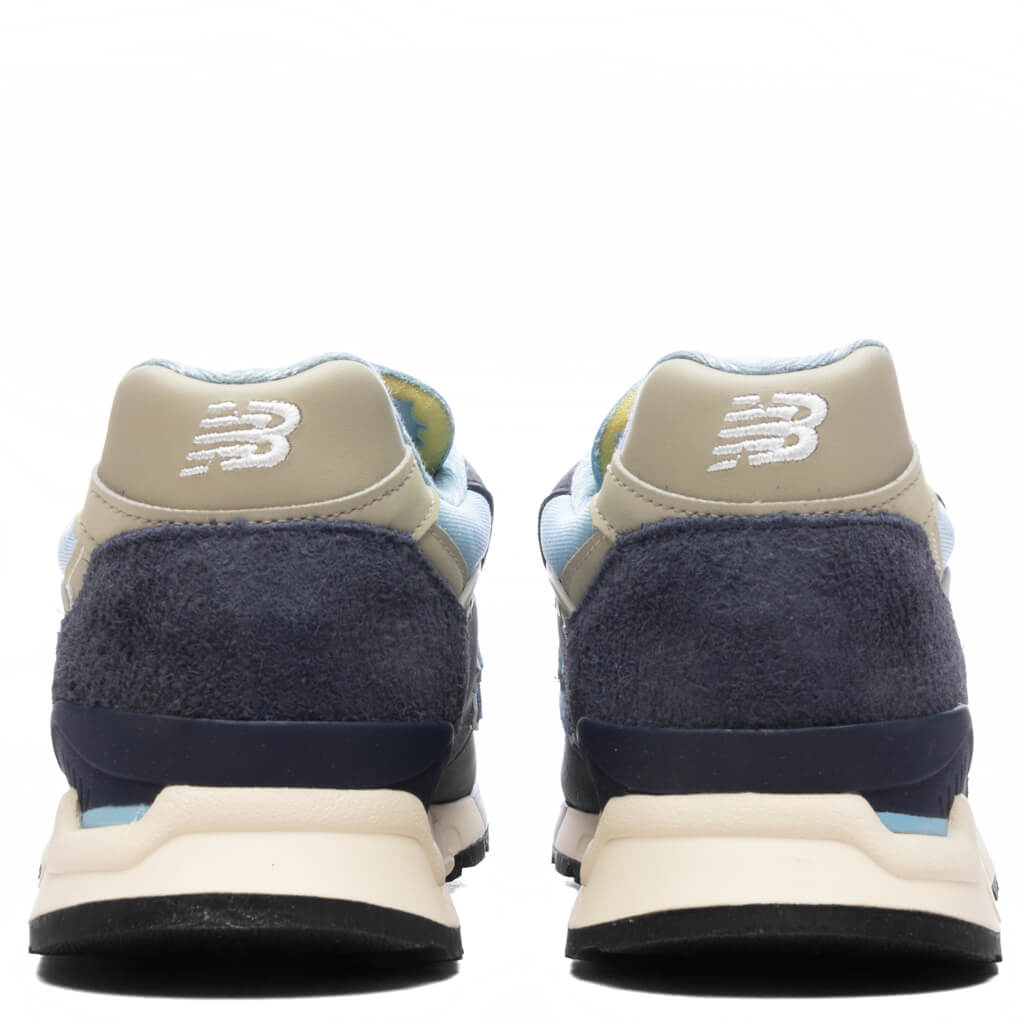 Made in USA 998 - NB Navy/Chrome Blue