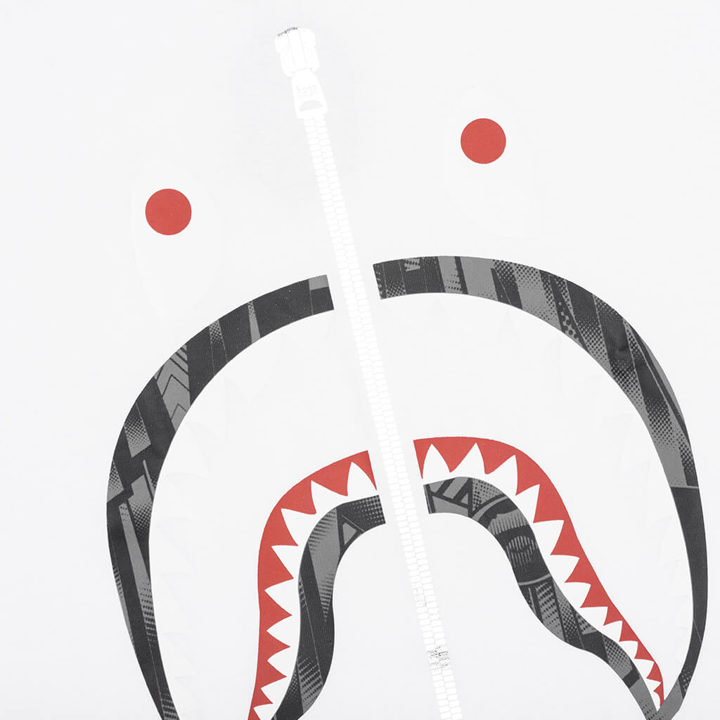 Bape Speed Racer Shark Tee - White