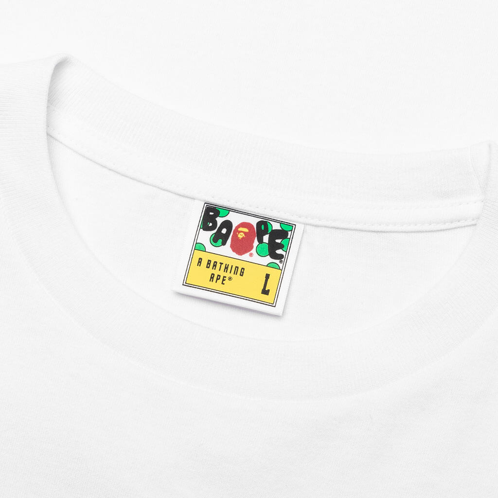 Color Camo Crazy College Tee - White