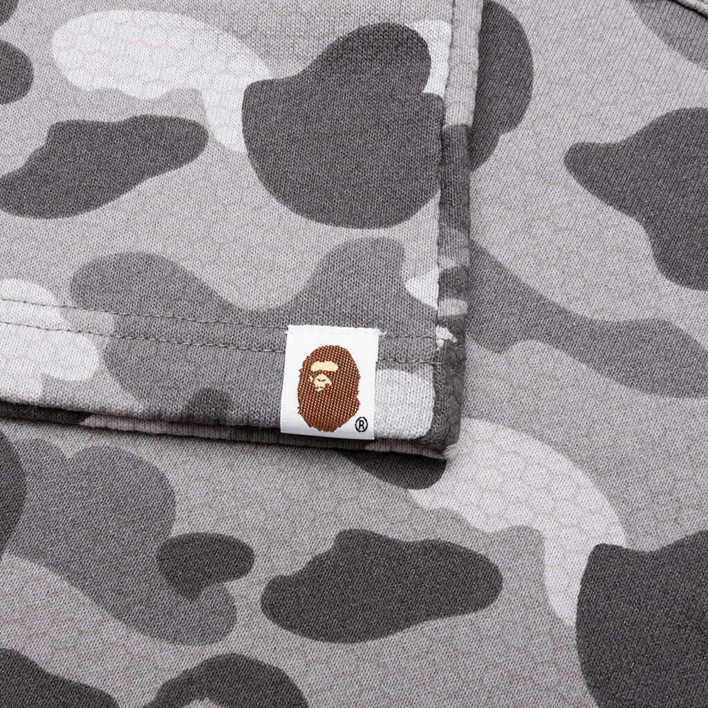 Honeycomb Camo Shark Sweat Shorts - Grey