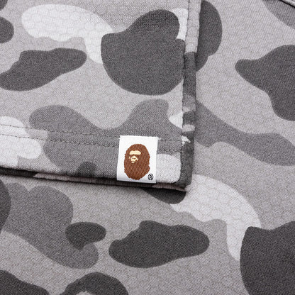Honeycomb Camo Shark Sweat Shorts - Grey