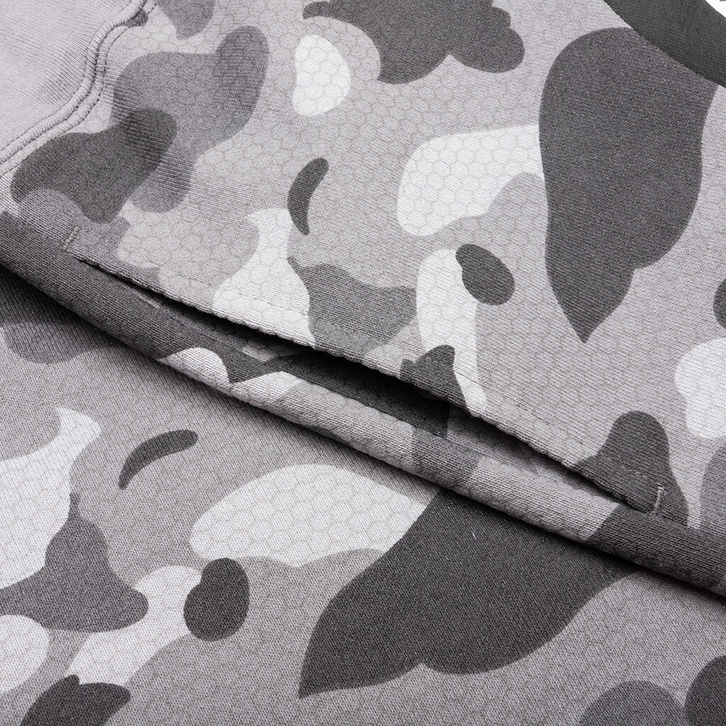Honeycomb Camo Shark Sweat Shorts - Grey