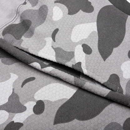 Honeycomb Camo Shark Sweat Shorts - Grey