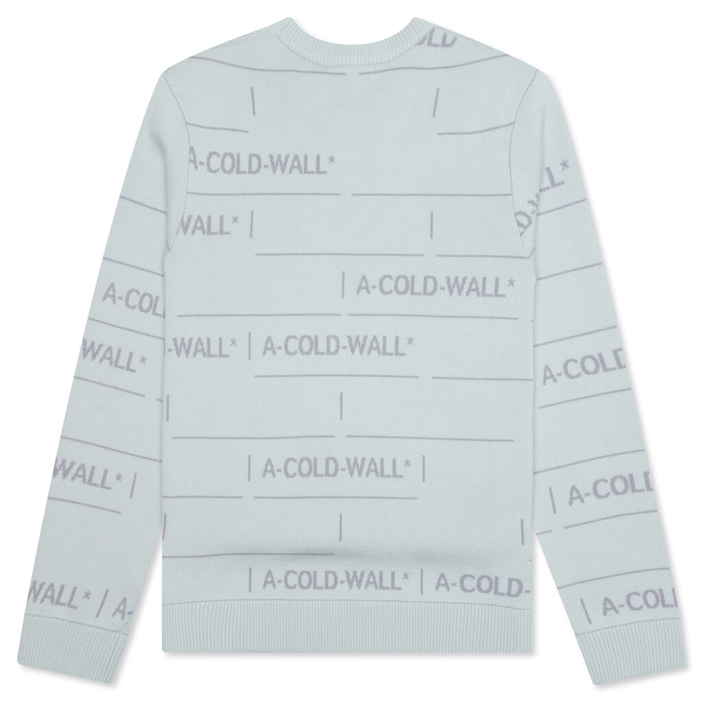 Chain Jacquard Knit - Ice Grey