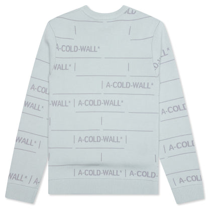 Chain Jacquard Knit - Ice Grey