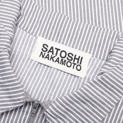 A Lot on My Mind Oversized Workshirt - Grey Stripes