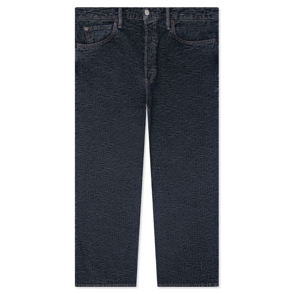 Baggy Fit Jeans 1981M Monogram - Blue/Black