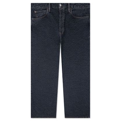 Baggy Fit Jeans 1981M Monogram - Blue/Black